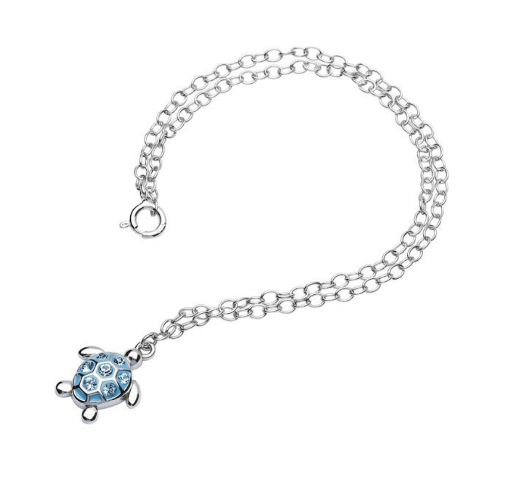 Turtle Sterling Silver Anklet